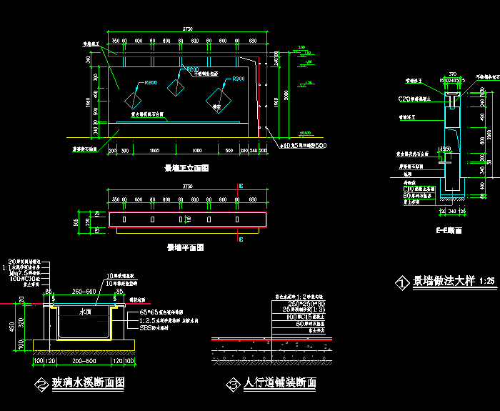 公园景观规划平面CAD建筑图3