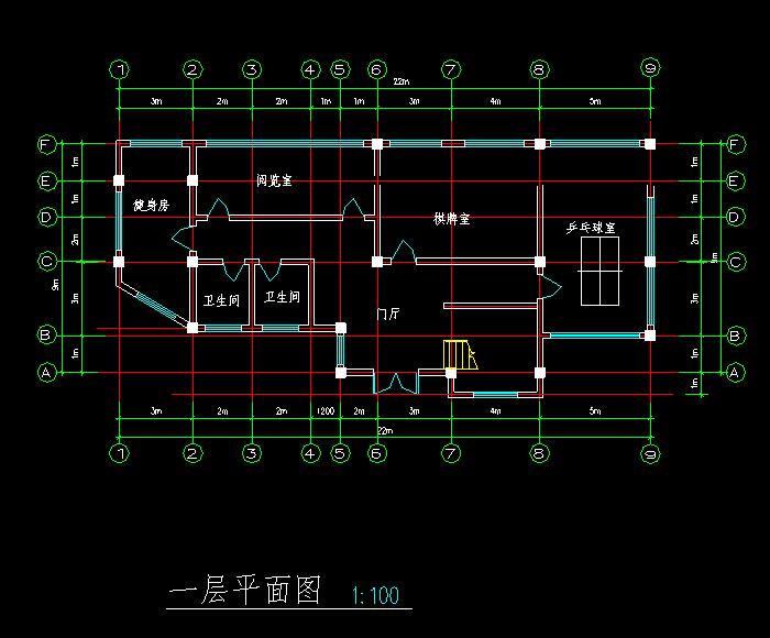 某小学教职工宿舍楼CAD施工图2