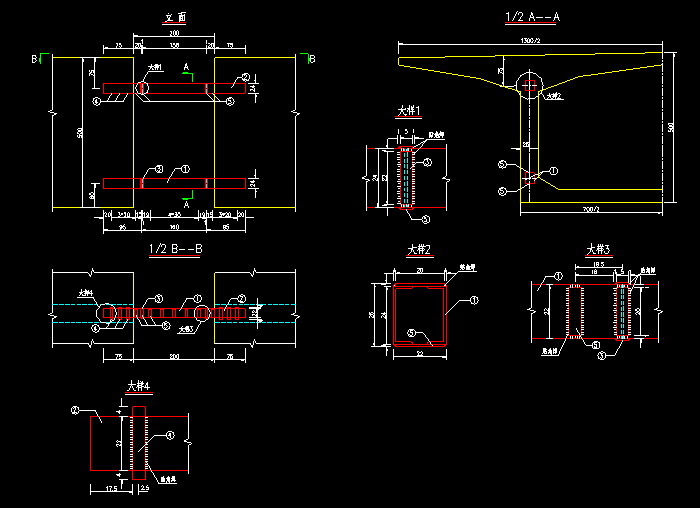大桥CAD建筑施工图4