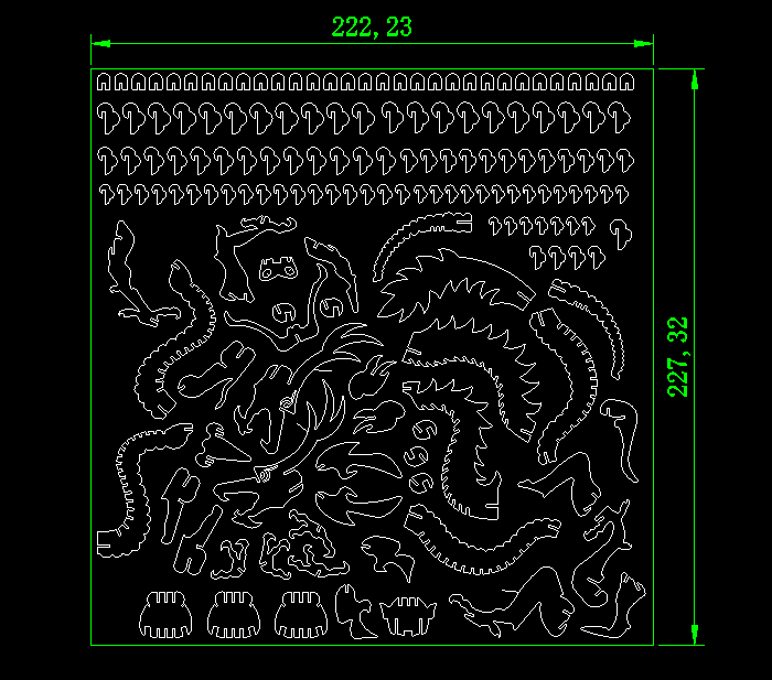 十二生肖雕刻工艺品CAD图纸5