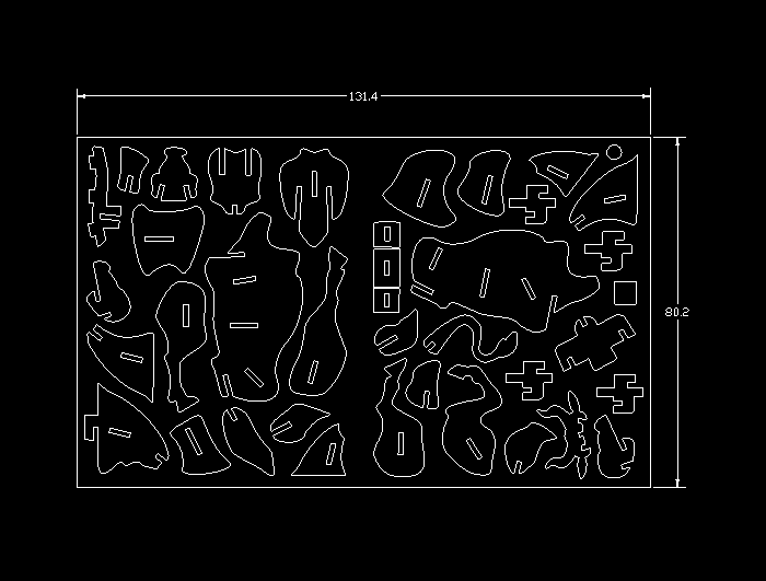 十二生肖雕刻工艺品CAD图纸7