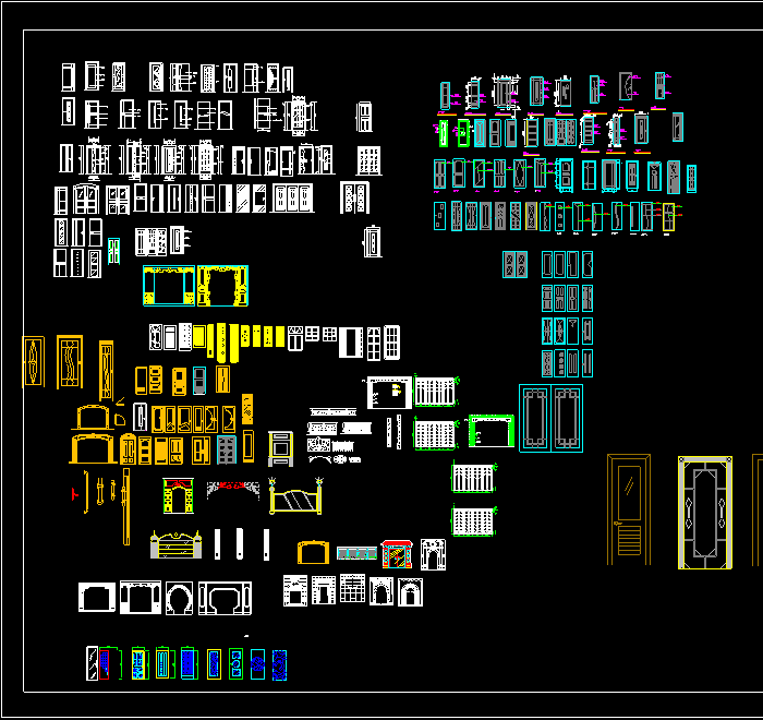 常用CAD门类图块
