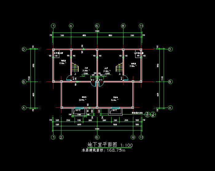 半岛别墅山庄建筑CAD结构图3