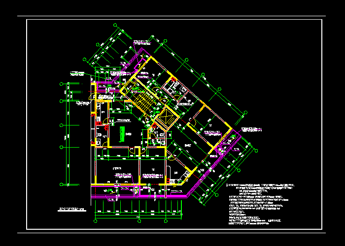 高楼建筑设计施工图纸分享