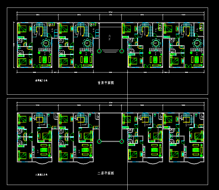 农村自建房cad建筑图6