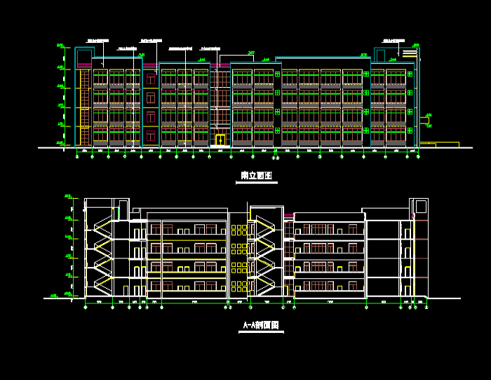 教学楼剖面图