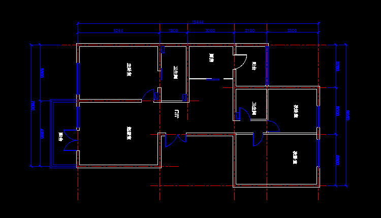 大户型建筑平面图