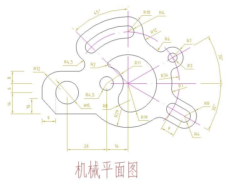 机械平面图