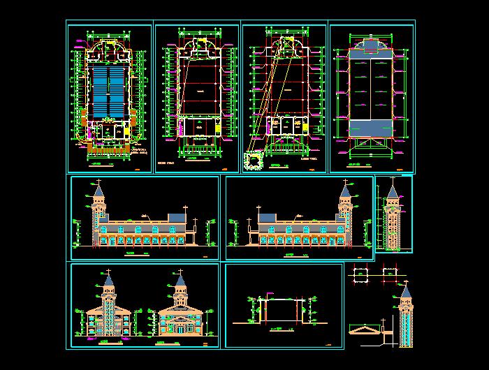 大观楼古建筑设计CAD图纸1