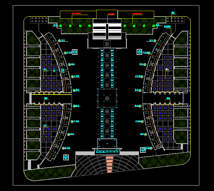 某中心广场景观设计CAD施工图3