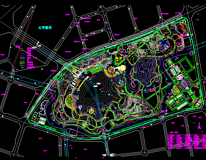 某植物园绿化平面CAD施工图4