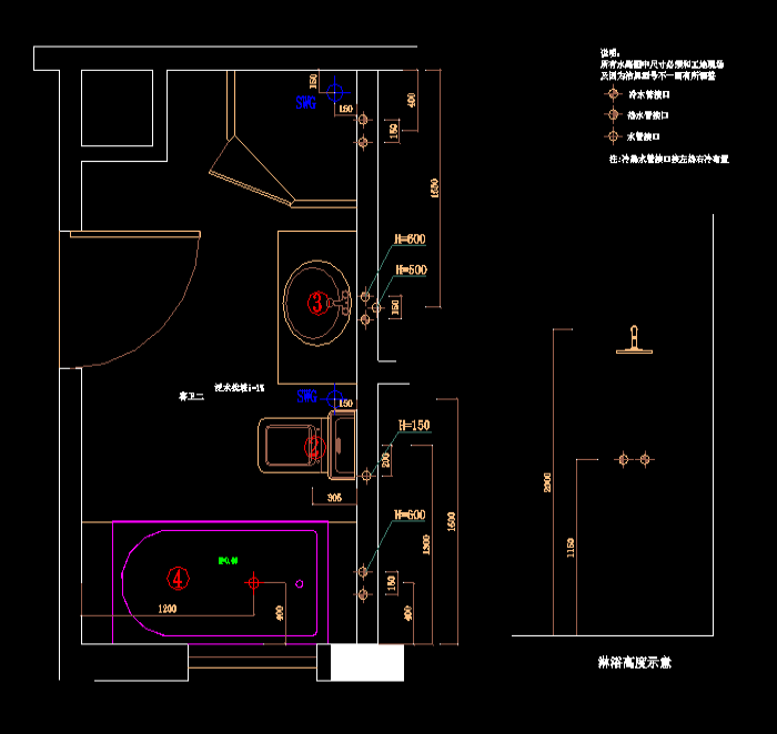 农村新型别墅建筑CAD施工图