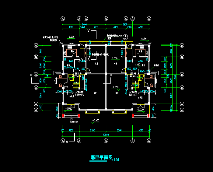 欧式风格别墅设计CAD图纸6