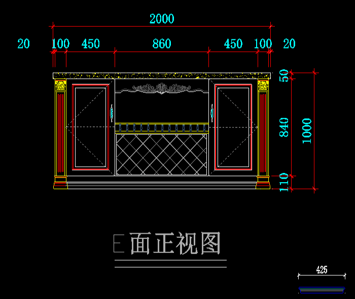 室内家具橱柜设计CAD图纸