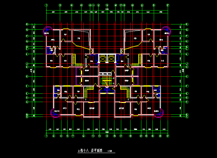 综合楼CAD建筑设计方案图纸7