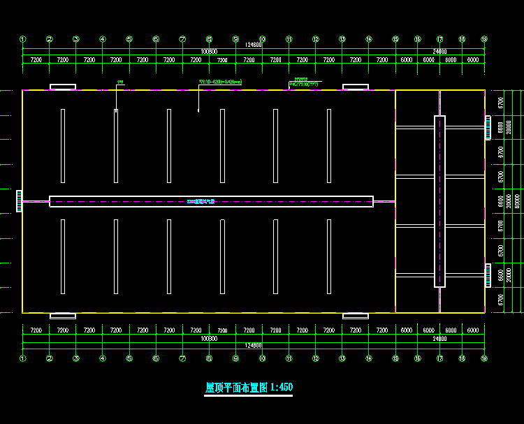 水库办公楼机械建筑CAD结构图