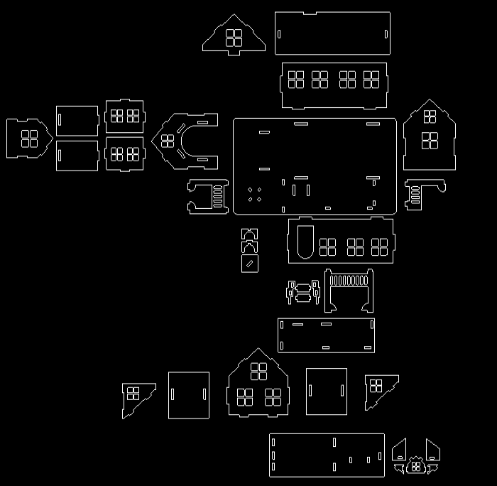 3D立体激光建筑设计图纸3