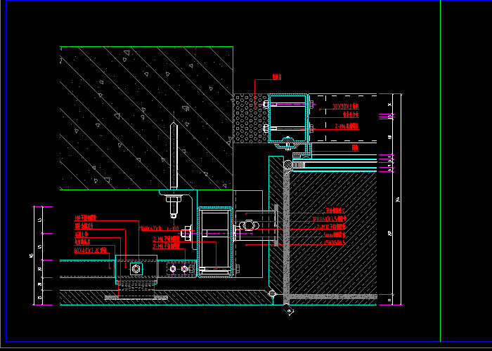 玻璃幕墙节点图