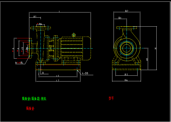 大型水泵样式详图